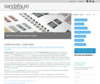 Sandafayre.com(Stamp Auctions) Screenshot