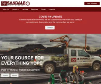 Sandale.ca(HDPE Pipe) Screenshot