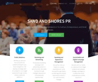 Sandandshores.com(Experienced Public Relations and Marketing for Civic) Screenshot