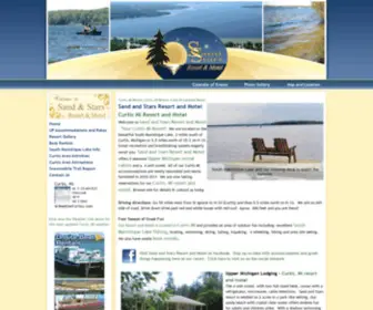 Sandandstarsresort.com(Sand and Stars Resort and Motel of Curtis MI) Screenshot