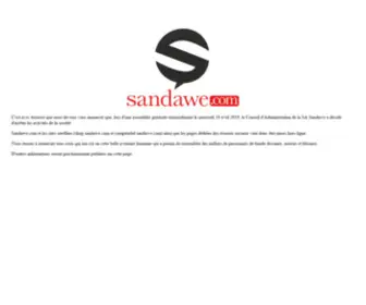 Sandawe.com(Accueil) Screenshot