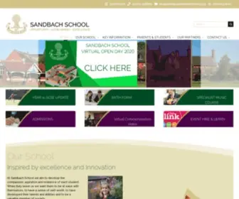 Sandbachschool.org(Sandbach School) Screenshot