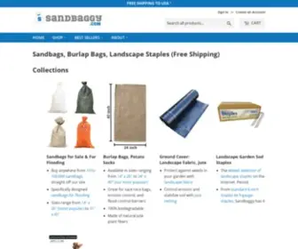 Sandbaggy.com(Sandbags, Burlap Bags, Landscape Staples) Screenshot