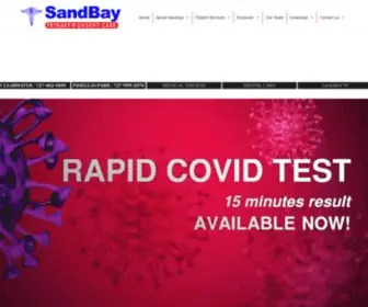 Sandbayurgentcare.com(Urgent Care Clearwater) Screenshot