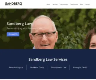 Sandberglawoffice.com(Sandberg Law Office) Screenshot