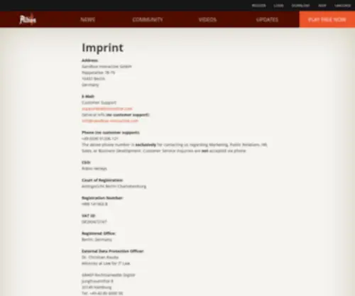Sandbox-Interactive.com(Sandbox Interactive) Screenshot