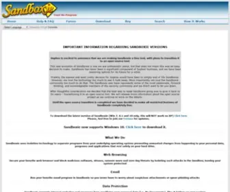 Sandboxie.com(Sandboxie) Screenshot