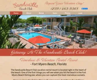 Sandcastlebeachclub.com(The Sandcastle Beach Club vacation rental resort) Screenshot