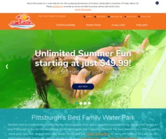 Sandcastlewaterpark.com(Best Water Park in Pittsburgh) Screenshot