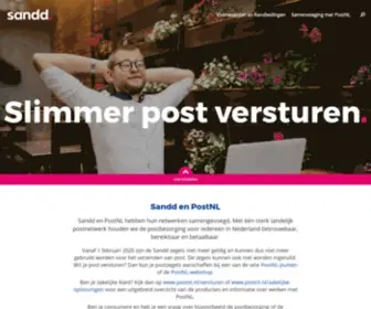 Sandd.nl(Het Nederlandse bezorgbedrijf met innovatiekracht) Screenshot