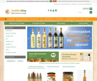 Sanddorn-Shop.com(Bio-Sanddornsaft & Sanddorn-Spezialitäten direkt vom Erzeuger) Screenshot