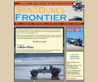 Sanddunesfrontier.com(Florence Oregon Sand Dunes Guided Tours) Screenshot