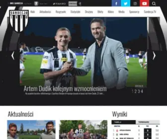 SandecJa.com.pl(MKS Sandecja Nowy Sącz) Screenshot