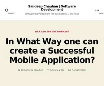 Sandeepchauhan.net(Software Development for Businesses & Startups) Screenshot