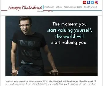 Sandeepmaheshwari.com(Sandeep Maheshwari) Screenshot