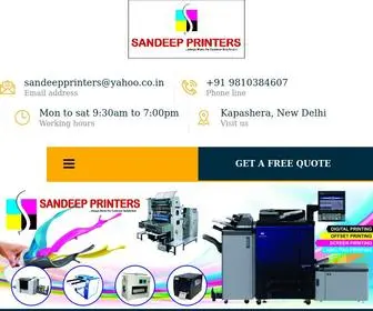 Sandeepprinters.co.in(Sandeep Printers Service in Kapas Hera) Screenshot