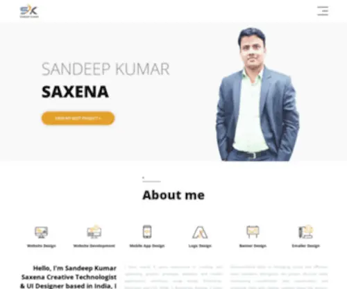 Sandeepwebdesigner.info(Sandeep kumar saxena) Screenshot