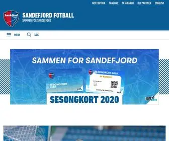 Sandefjordfotball.no(Sandefjord) Screenshot