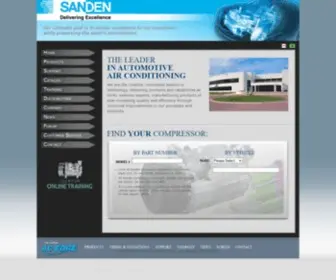Sanden.com(Sanden USA) Screenshot