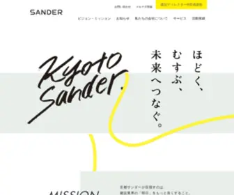 Sander.co.jp(京都サンダー株式会社) Screenshot