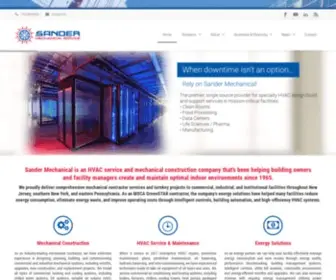 Sandermechanical.com(Mechanical Contractor) Screenshot