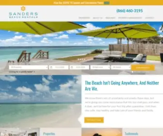 Sandersbeachrentals.com(30A Vacation Rentals) Screenshot