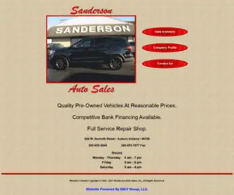 Sandersonauto.com(Sanderson Auto Sales) Screenshot