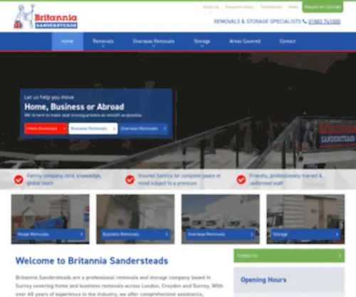 Sandersteads.com(Removals & Storage) Screenshot