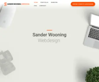 Sanderwooning.nl(Website laten maken door een student &#Sander Wooning Webdesign) Screenshot