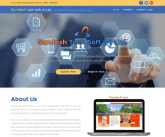Sandeshbharat.com(Sandesh Tech Soft (P) Ltd) Screenshot