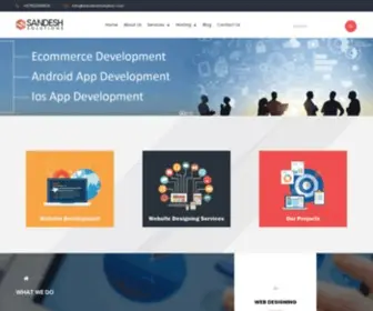 Sandeshsolution.com(Leading Web Development Company in Dubai) Screenshot