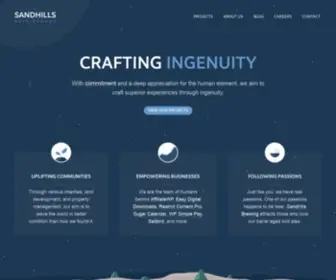 Sandhillsdev.com(Crafting Ingenuity) Screenshot