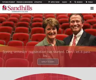 Sandhills.edu(Sandhills Community College) Screenshot