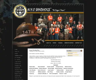 Sandhogs147.org(Sandhogs LocalHomepage) Screenshot