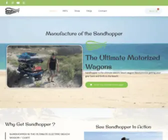 Sandhopper.com(The Ultimate Motorized Beach Wagon) Screenshot