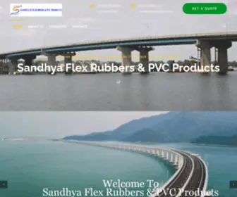 Sandhyaflexrubber.com(Sandhya Flex Rubbers and PVC Products) Screenshot