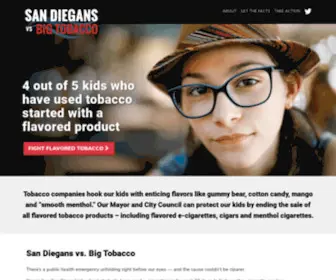 Sandiegansvsbigtobacco.org(Sandiegansvsbigtobacco) Screenshot