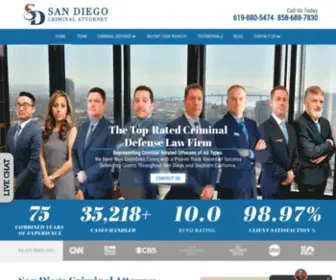 Sandiego-Criminalattorney.com(61 YEARS OF COMBINED CRIMINAL DEFENSE EXPERIENCE) Screenshot