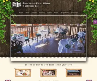 Sandiegoafternoontea.com(Shakespeare's Corner Shoppe and Afternoon Tea) Screenshot