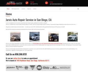 Sandiegoautorepair.com(Jarvis Auto Repair Service in San Diego) Screenshot