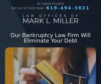 Sandiegobk.com(Bankruptcy Law Offices of Mark L) Screenshot
