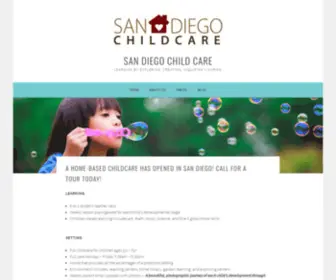 Sandiegochildcare.us(Learning by exploring) Screenshot