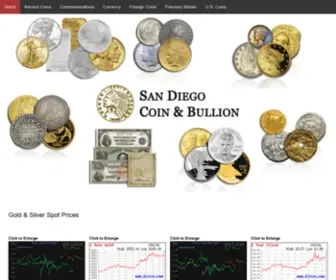 Sandiegocoin.com(San Diego Coin & Bullion Store) Screenshot