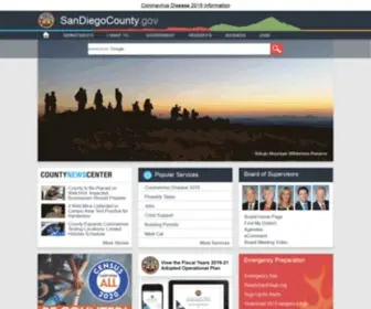 Sandiegocounty.gov(The County) Screenshot