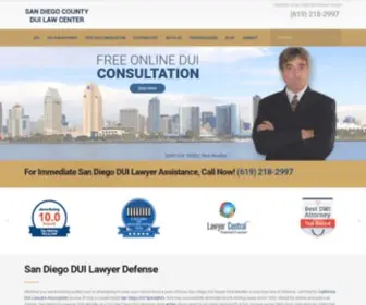 Sandiegoduilawyer.com(Superb San Diego DUI Attorney Referral) Screenshot