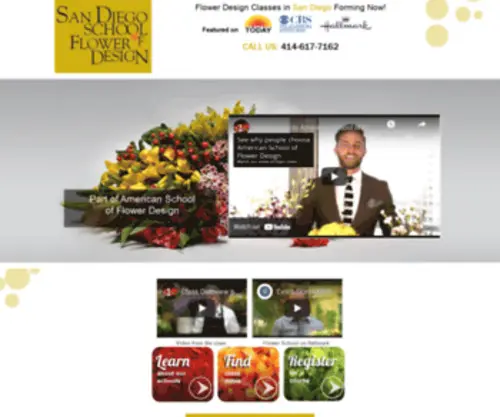 Sandiegoflowerdesign.com(San Diego School of Flower Design) Screenshot