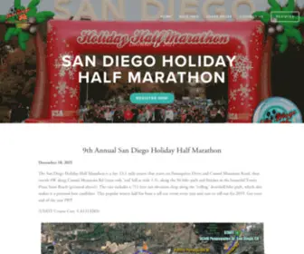 Sandiegoholidayhalf.com(San Diego Holiday Half Marathon) Screenshot