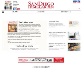 Sandiegohomegarden.com(San Diego Home Garden Lifestyles Magazine) Screenshot