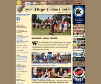 Sandiegoindiancenter.org(SAN DIEGO INDIAN CENTER Dedicated to Well) Screenshot