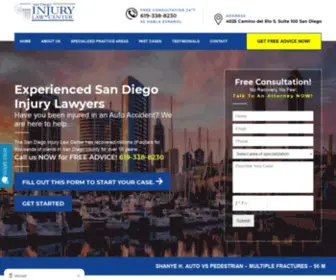 Sandiegoinjurylawcenter.com(Auto Accident LawyerCall Now) Screenshot